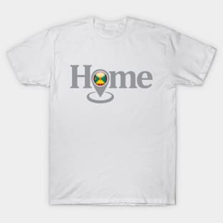 Grenada My Home with Google Maps Locate Icon T-Shirt